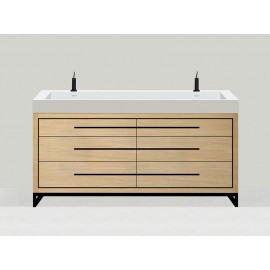 Estate 60" Double Natural Oak